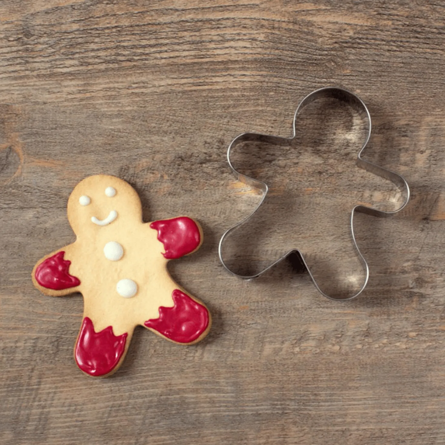 Emporte-pièce en inox grand gingerman 12.5 cm - Alice Délice