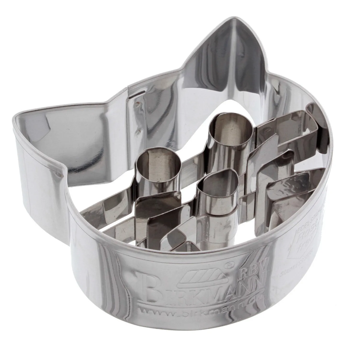 Emporte-pièce en inox tête de chat 5.3 cm - Birkmann