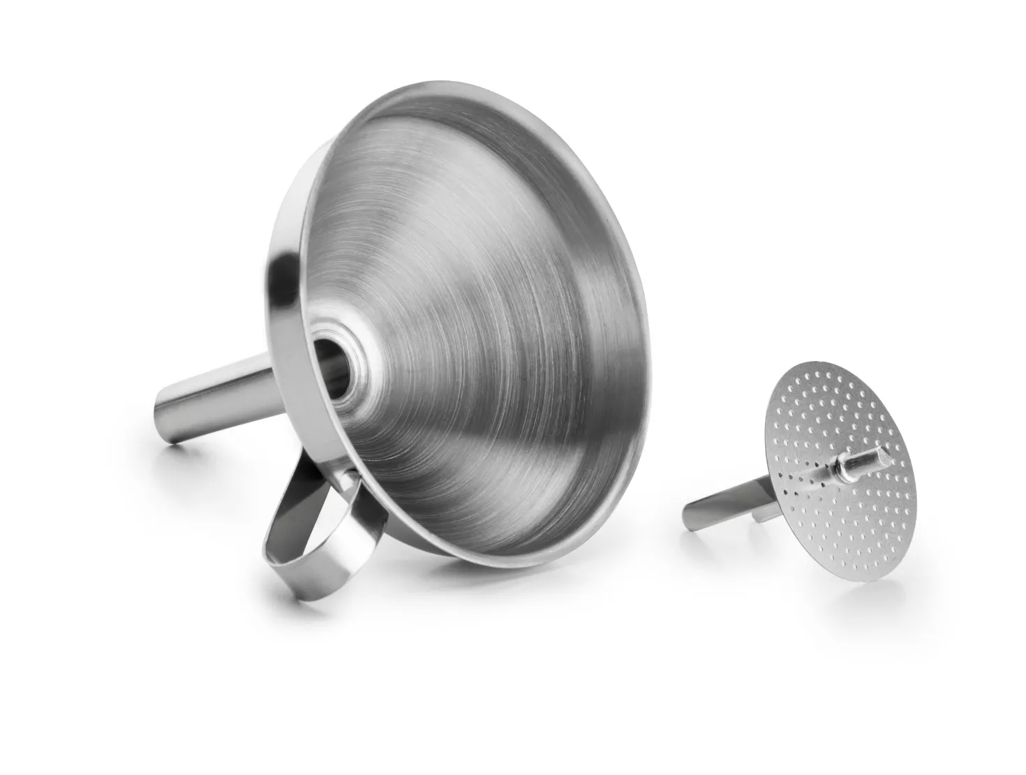 Entonnoir en inox. diamètre 10 cm avec filtre - Ibili