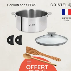 Faitout Inox amovible Mutine 24 cm + accessoires offerts