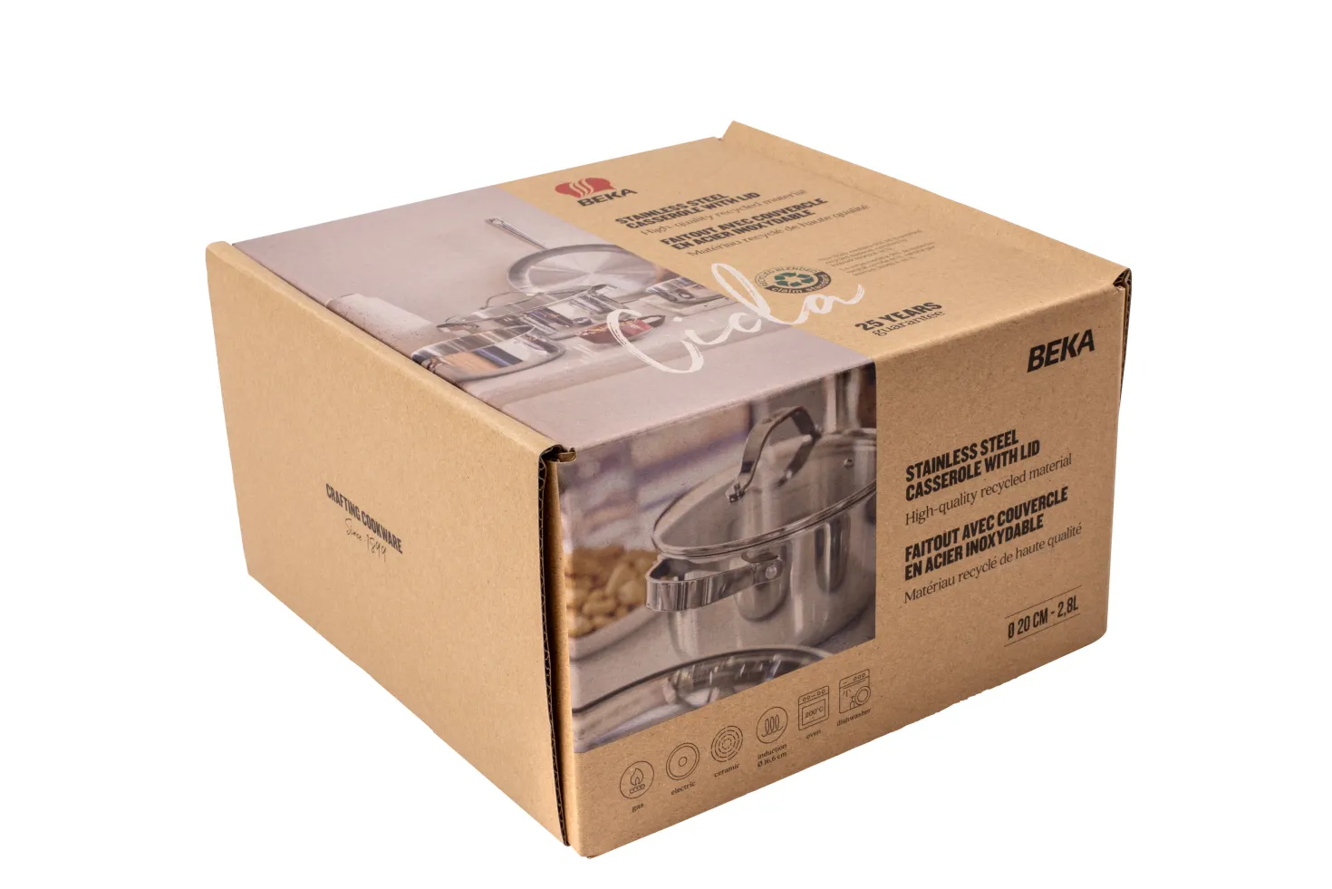 Faitout inox sans PFAS Cicla 20 cm - Beka