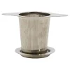 Filtre à thé avec soucoupe en inox 12.5 cm - Point Virgule