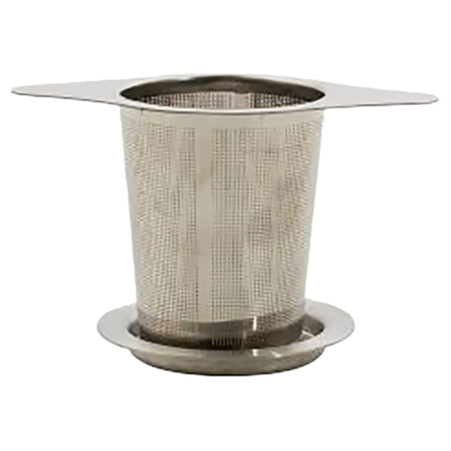 Filtre à thé avec soucoupe en inox 12.5 cm - Point Virgule