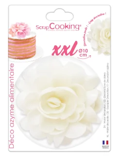 Fleur azyme blanche XXL 10 cm - Scrapcooking