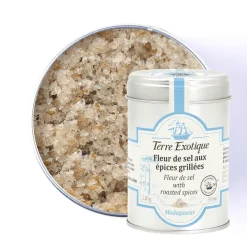 Fleur de sel aux épices grillées 90 gr - Terre Exotique