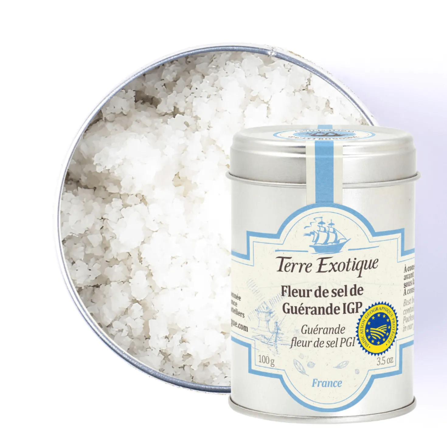 Fleur de sel de Guérande IGP 90 gr - Terre Exotique