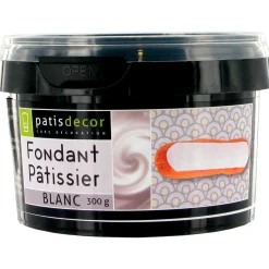Fondant pâtissier blanc 300 gr - Patisdecor