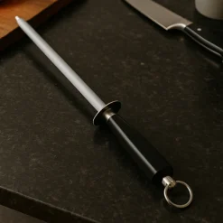 Fusil d'aiguisage 30 cm avec garde en inox - Alice Délice