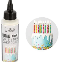 Glaçage drip cake blanc 120 gr