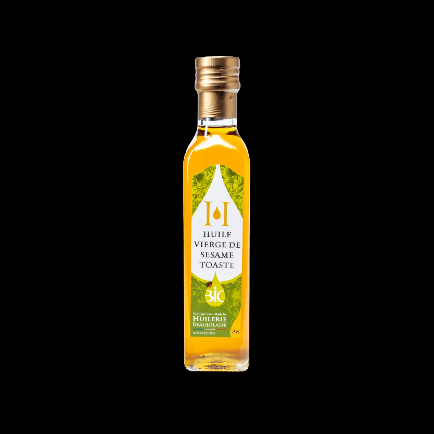 Huile vierge de Sésame toasté 25cl - Huilerie Beaujolaise