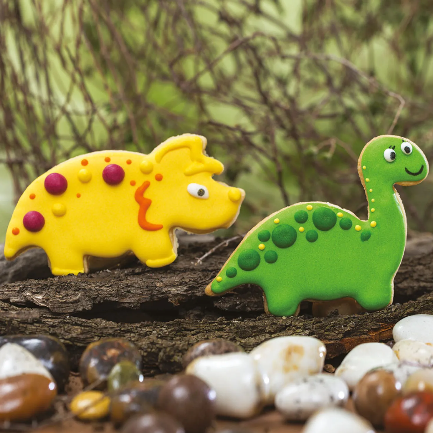 Kit 2 emporte-pièces en plastique : Dinosaure - Décora