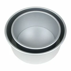 Lot de 2 moules à bords hauts fond amovible 16 et 22 cm hau