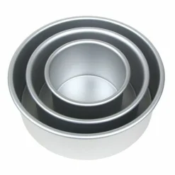 Lot de 3 moules à bords hauts 10. 15 et 20 cm hauteur 7 cm