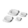 Lot de 4 moules à chaussons en plastique blanc 6. 8. 10 et 1