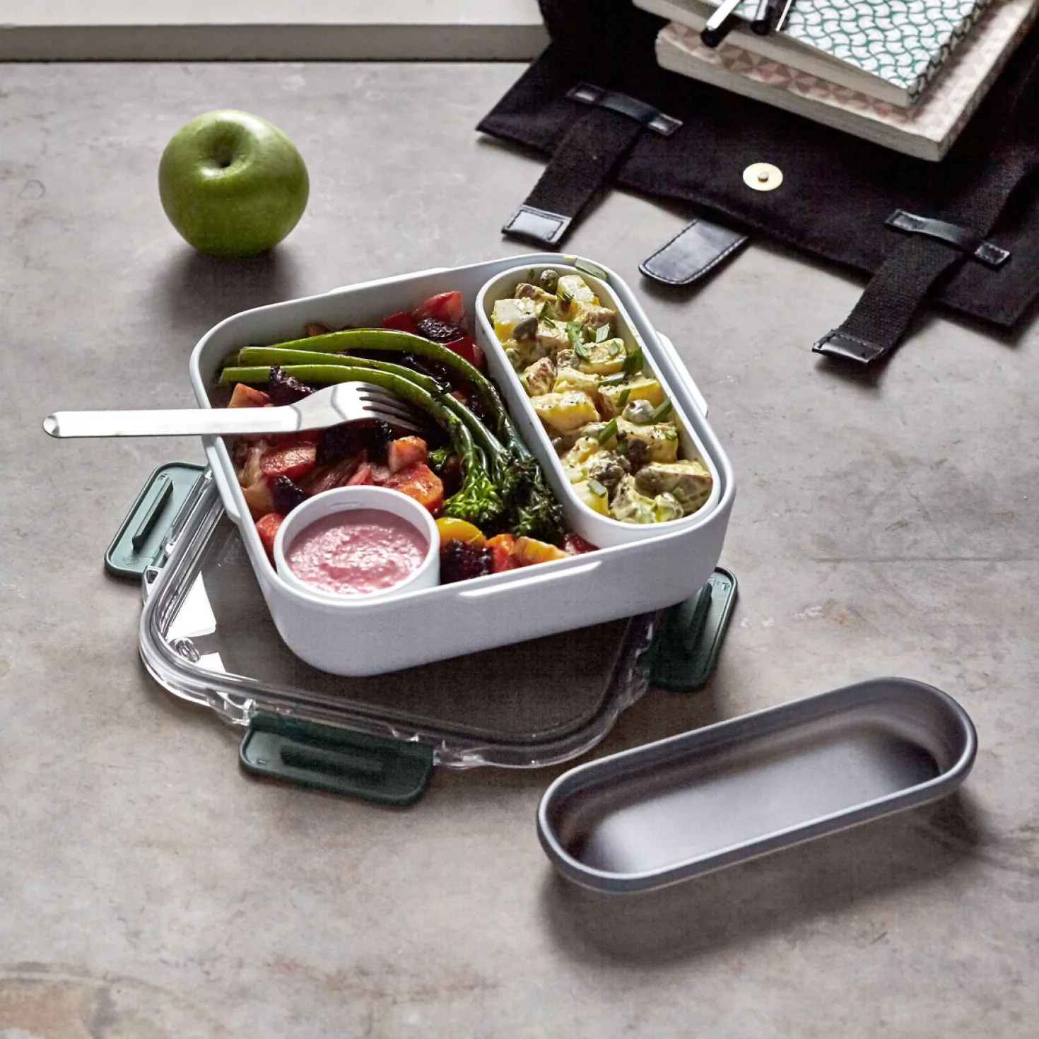 Lunch box Original olive 5.5 x 20 cm - Black & Blum