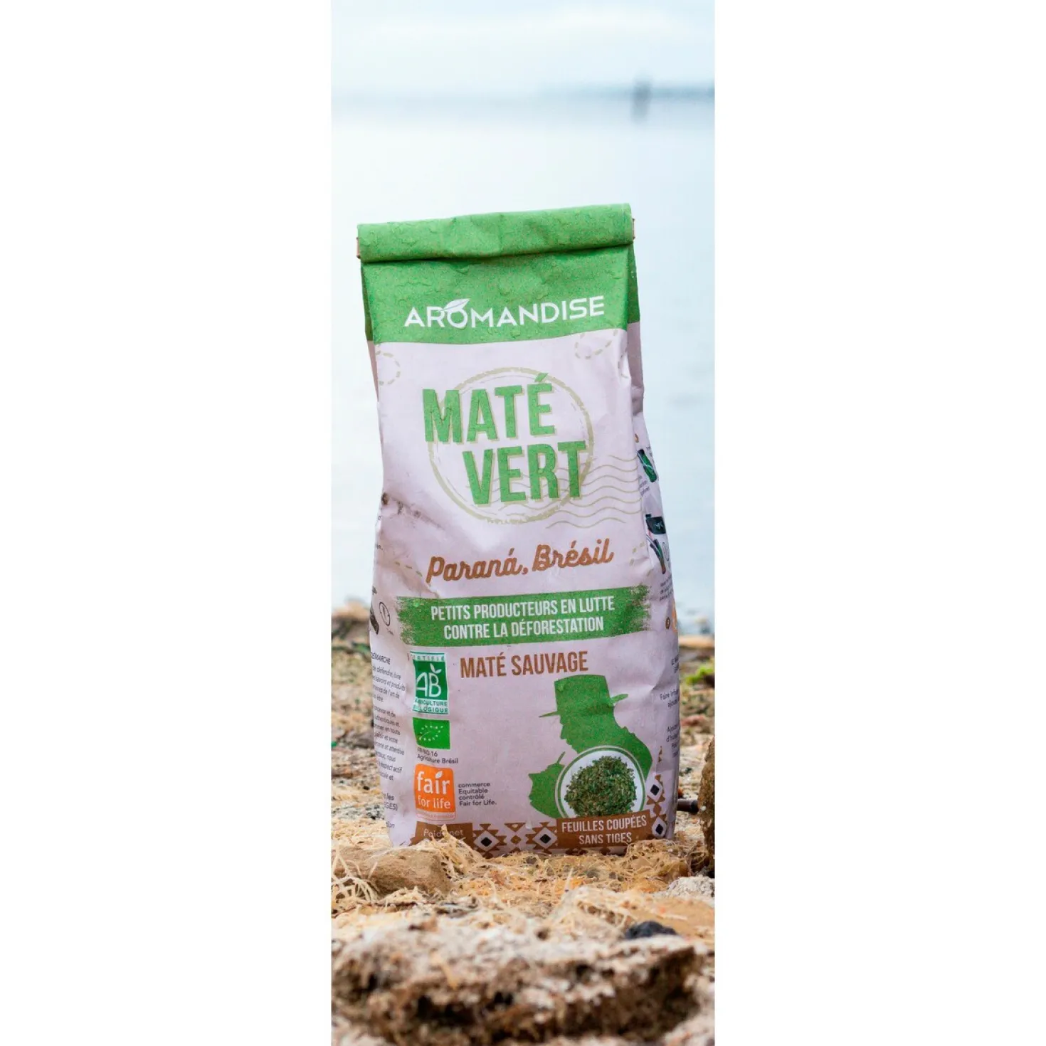 Maté vert sauvage bio du Brésil 350 gr - Aromandise