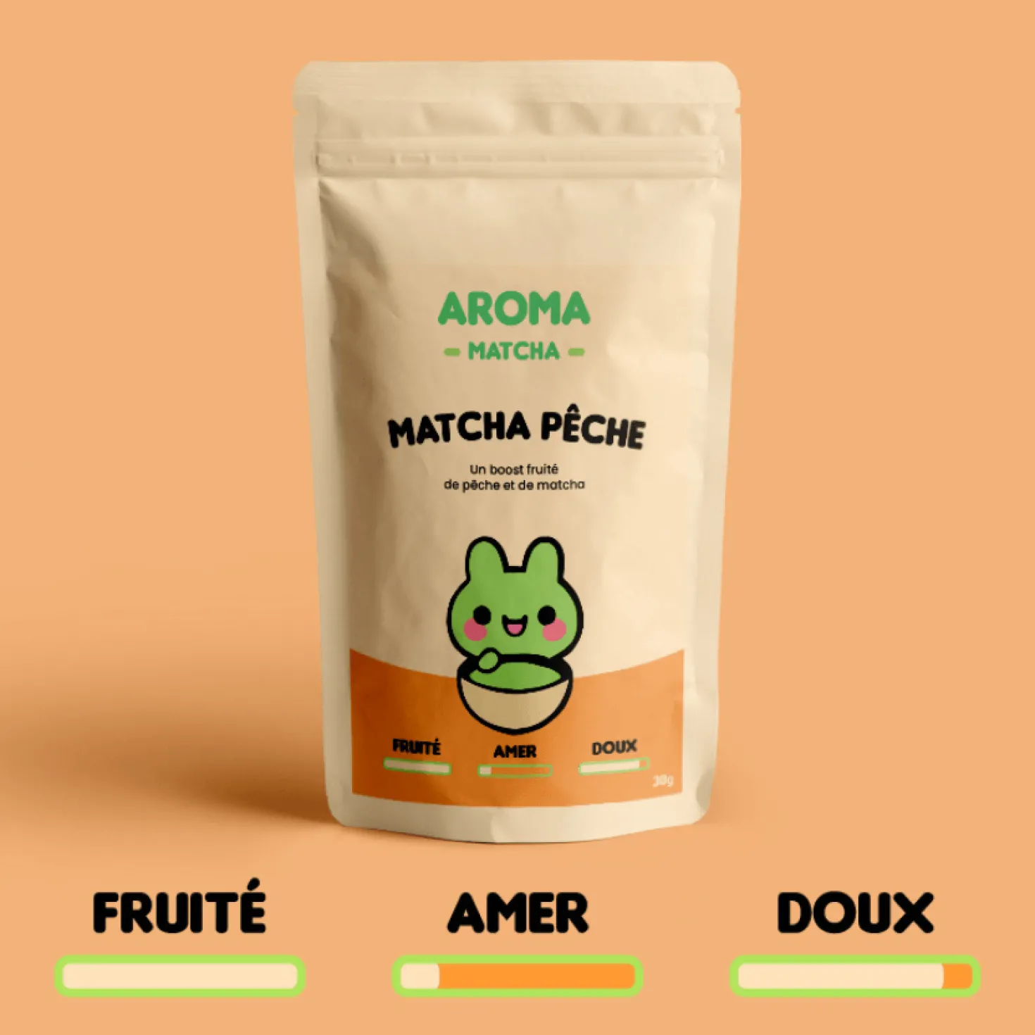Matcha Pêche 30 gr - Aroma Matcha