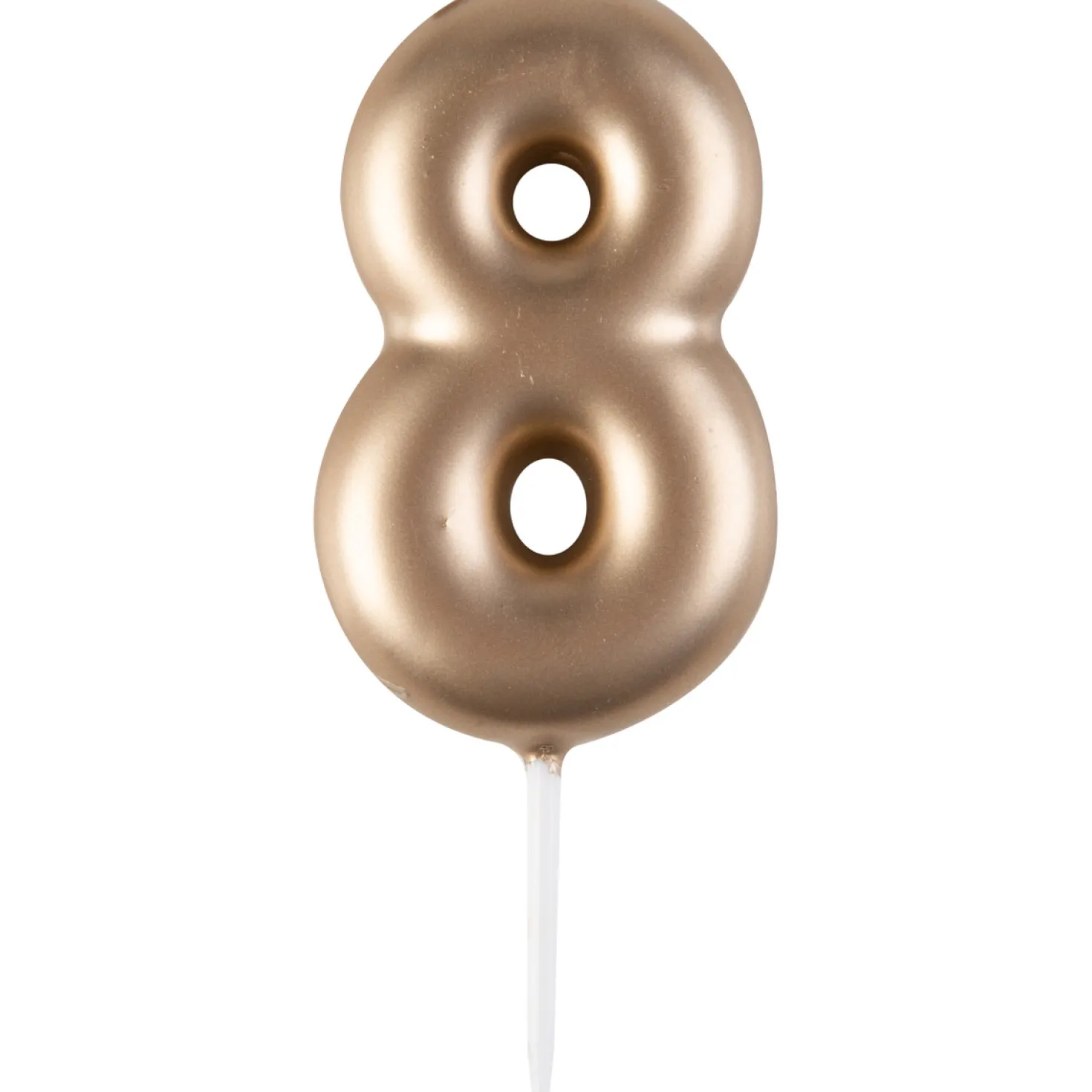 Mini bougie dorée 8 hauteur 4.5 cm
