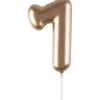 Mini bougie dorée 7 hauteur 4.5 cm