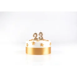 Mini bougie dorée 3 hauteur 4.5 cm