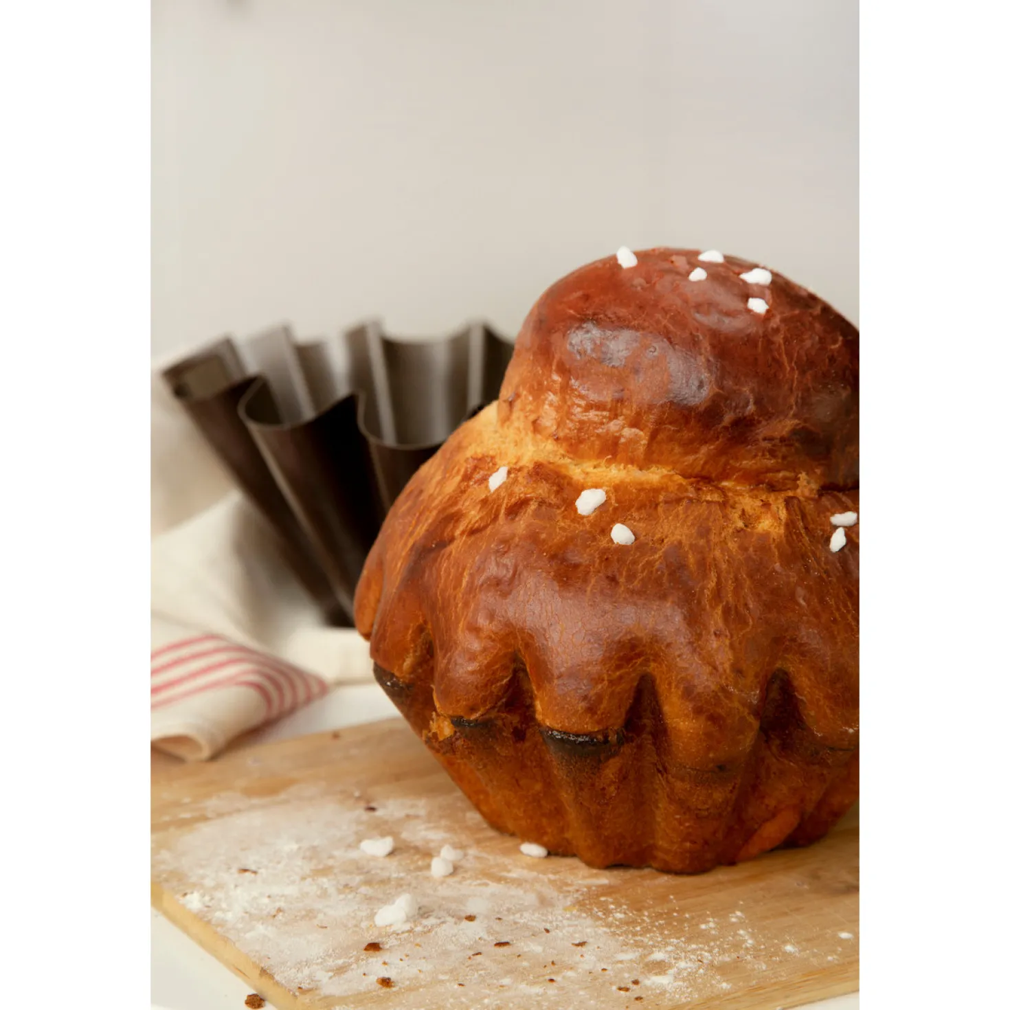 Moule à brioche en métal anti adhérent 4/6 parts- Alice Déli
