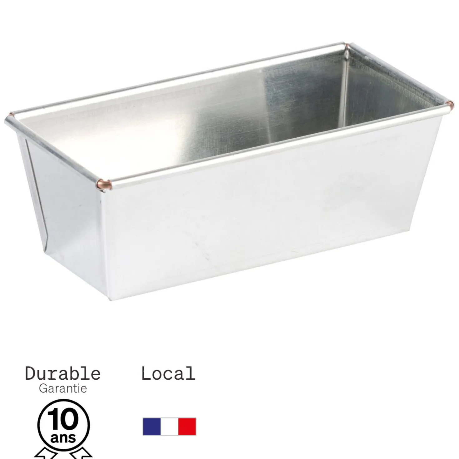 Moule à cake en fer blanc 6/7 parts 18 cm - Alice Délice