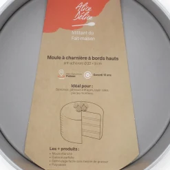 Moule à charnière à bords hauts en métal anti adhérent 22 x