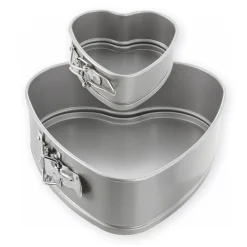 Moule à charnière coeur en métal anti adhérent 4/6 parts 20