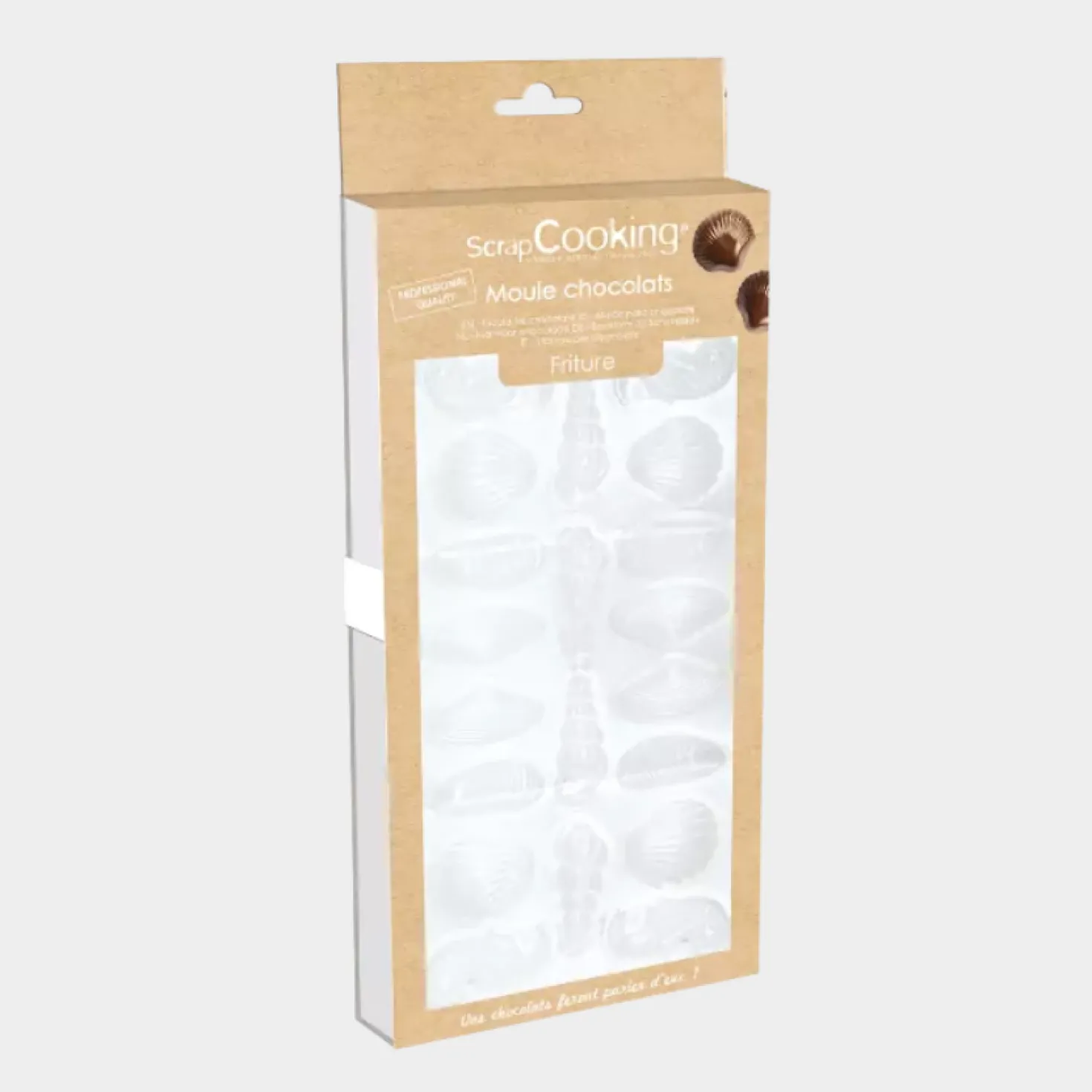 Moule à chocolat en plastique rigide 20 empreintes Fritures
