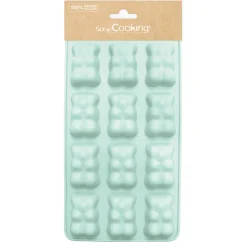 Moule à chocolat en silicone 12 oursons guimauve 4.5 x 2.5 c