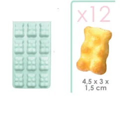 Moule à chocolat en silicone 12 oursons guimauve 4.5 x 2.5 c