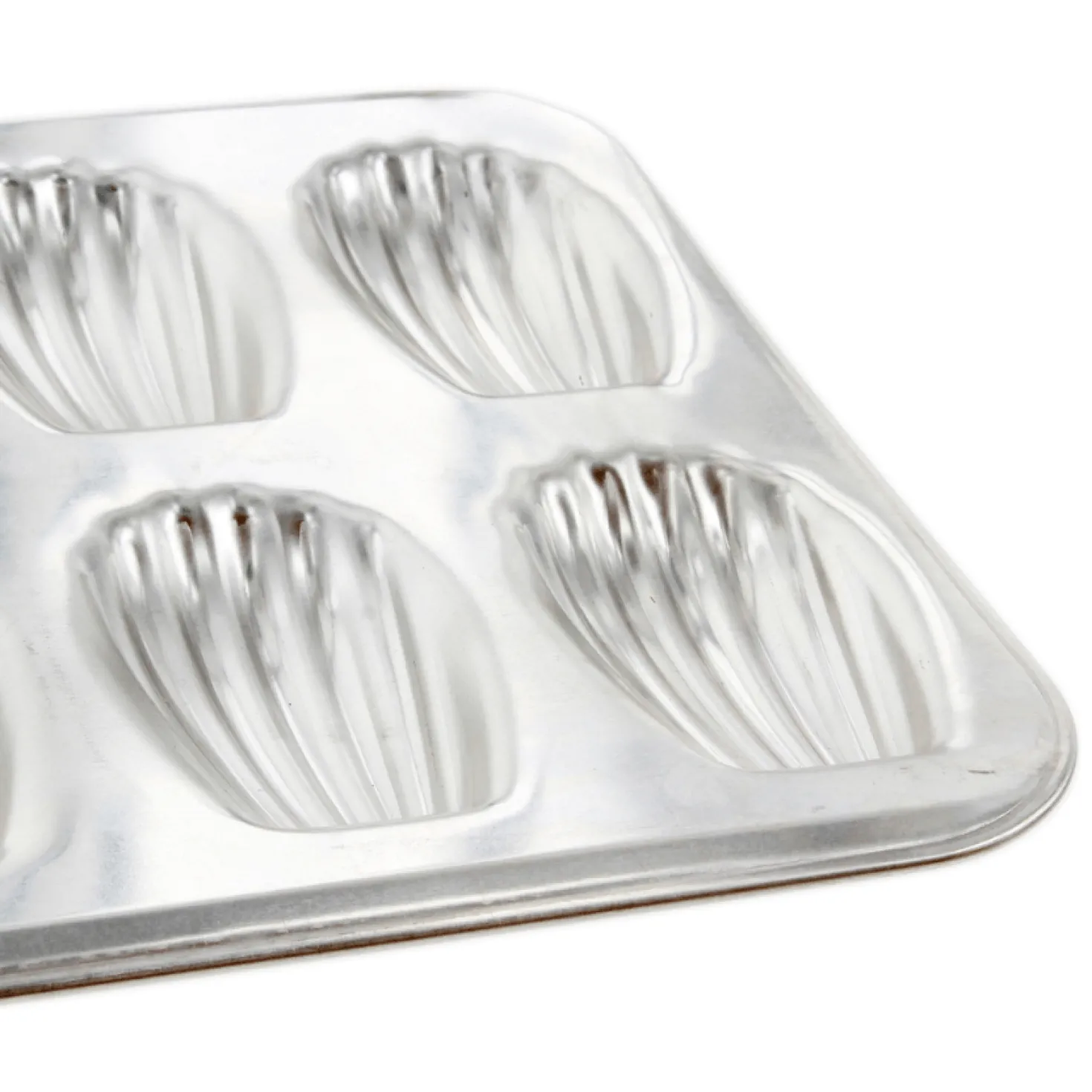 Moule 12 madeleines en fer blanc 40 cm - Alice Délice