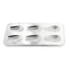 Moule 6 madeleines XL en fer blanc 39.5 cm - Alice Délice