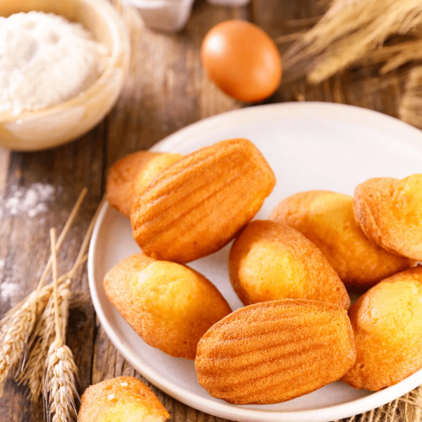 Moule 6 madeleines XL en fer blanc 39.5 cm - Alice Délice