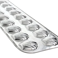 Moule 20 mini madeleines en fer blanc 40 cm - Alice Délice