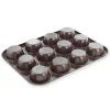 Moule 12 muffins en métal anti adhérent - Alice Délice