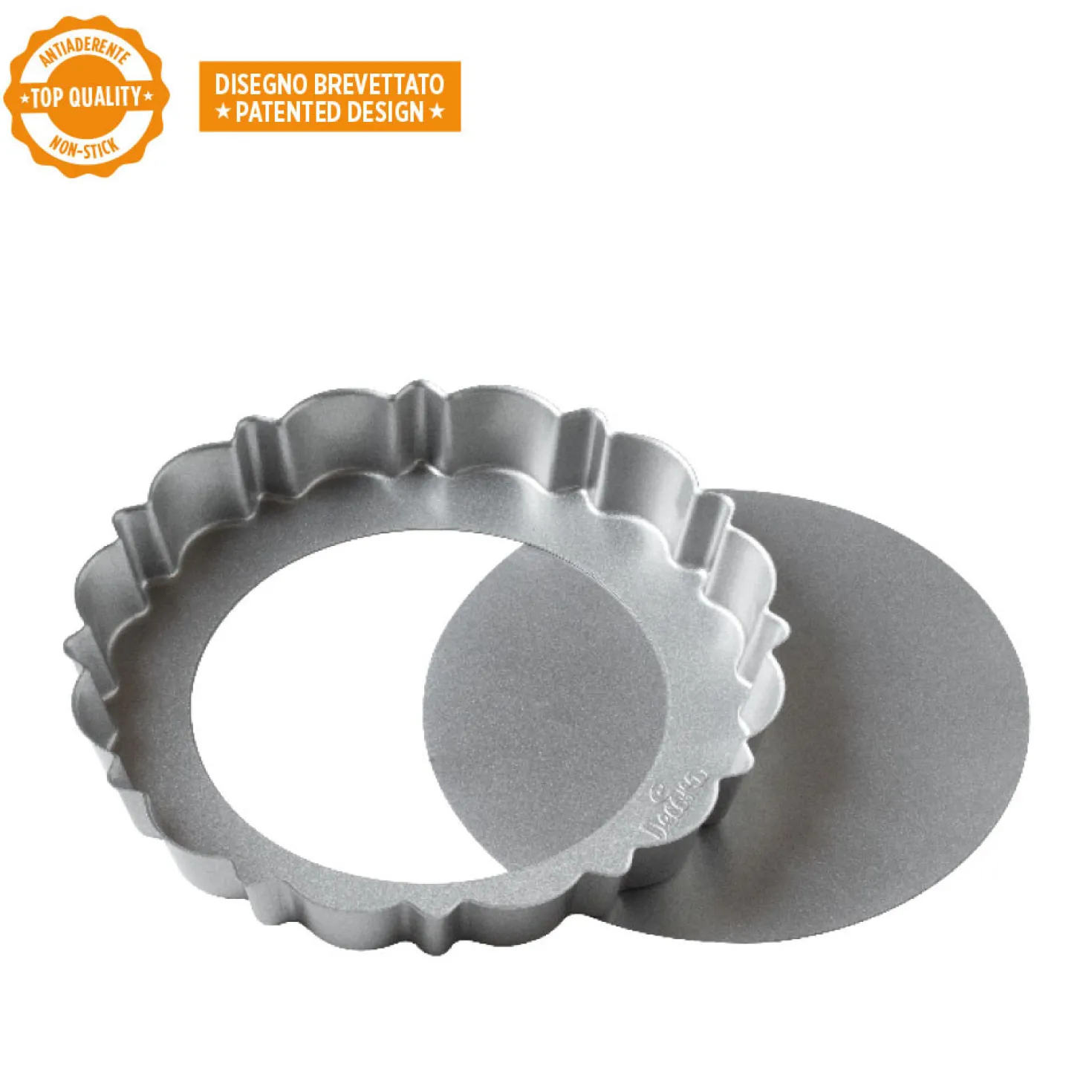 Moule à tarte avec fond amovible en métal anti adhésif 25 cm