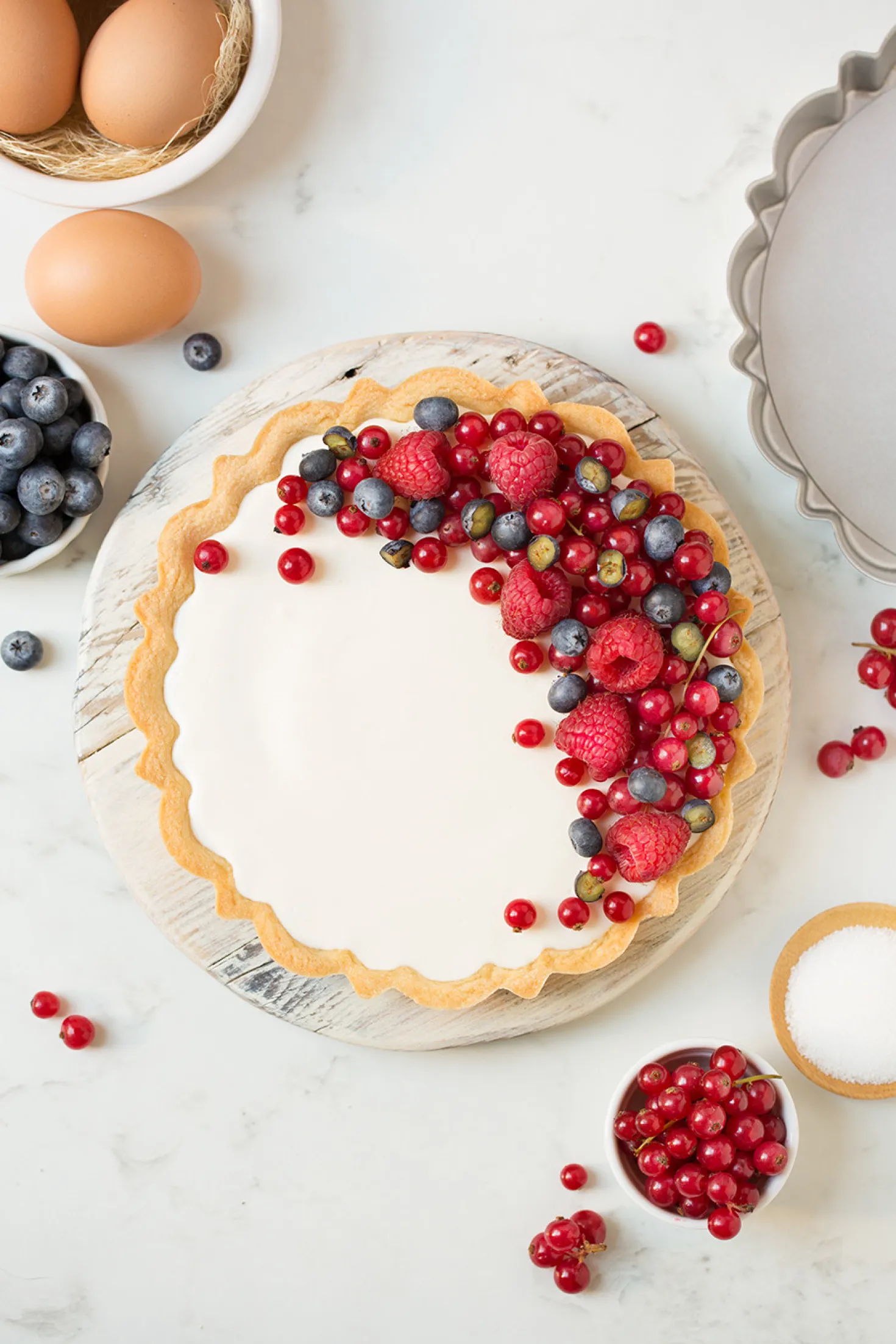 Moule à tarte avec fond amovible en métal anti adhésif 25 cm