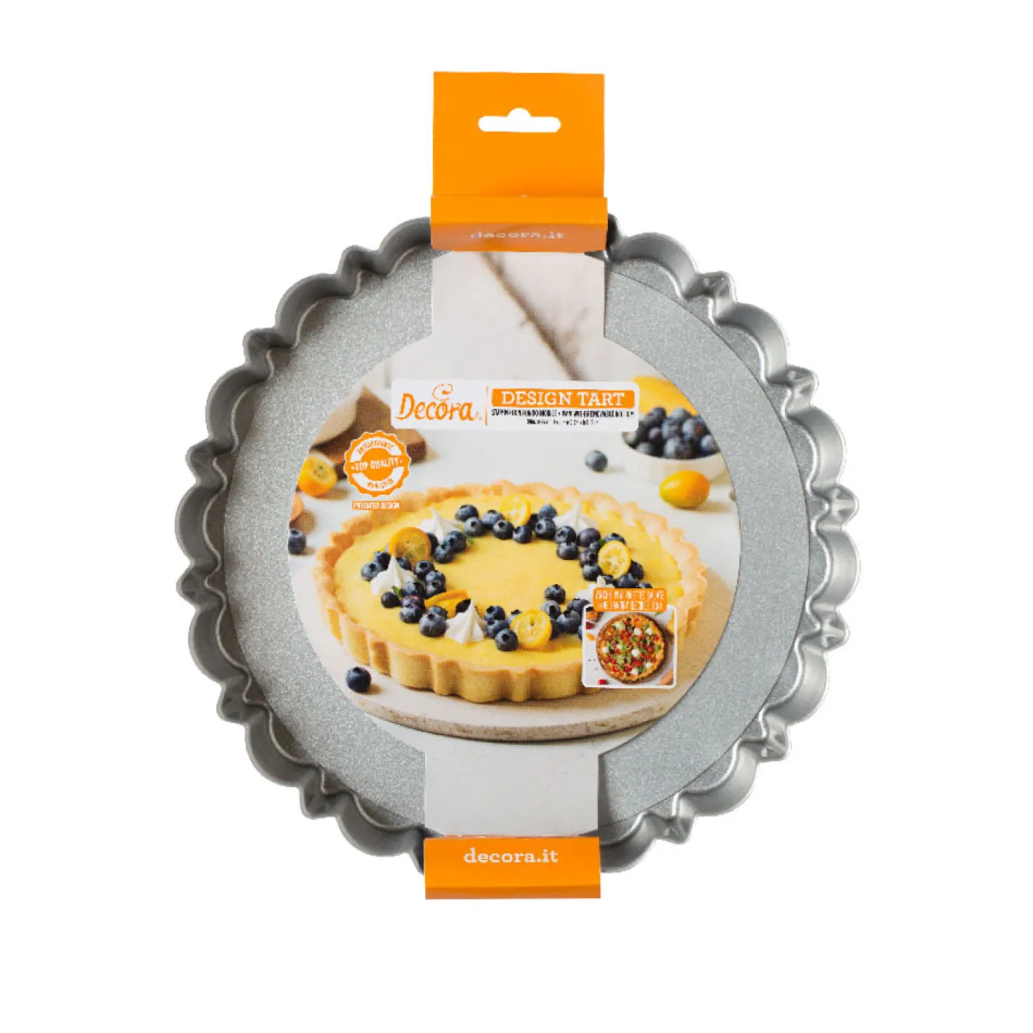 Moule à tarte avec fond amovible en métal anti adhésif 25 cm