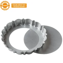 Moule à tarte avec fond amovible en métal anti adhésif 30 cm
