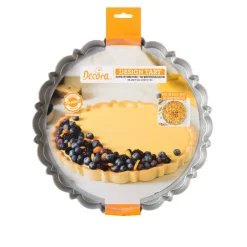 Moule à tarte avec fond amovible en métal anti adhésif 30 cm