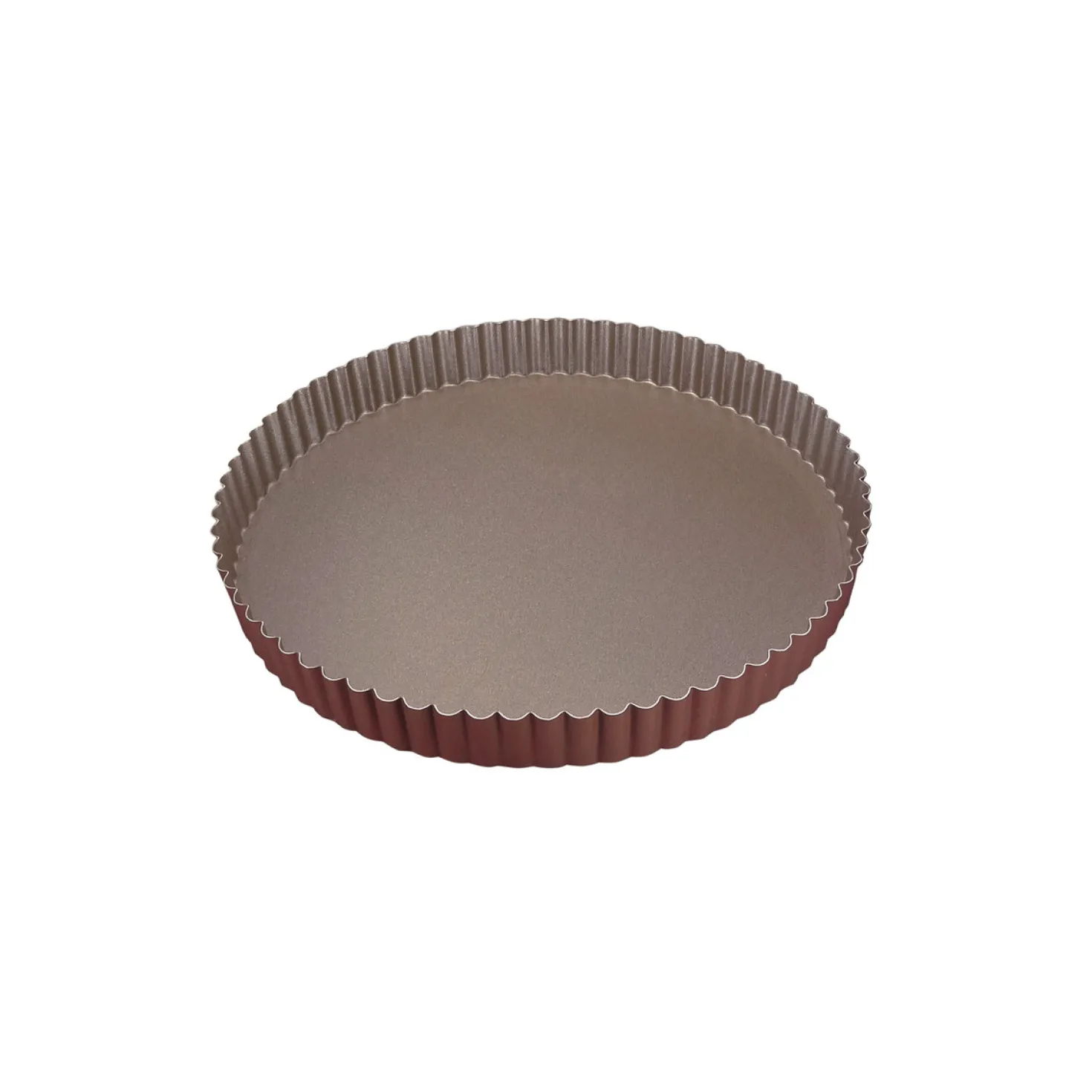 Moule à tarte avec fond fixe en métal anti-adhérent 20 cm -