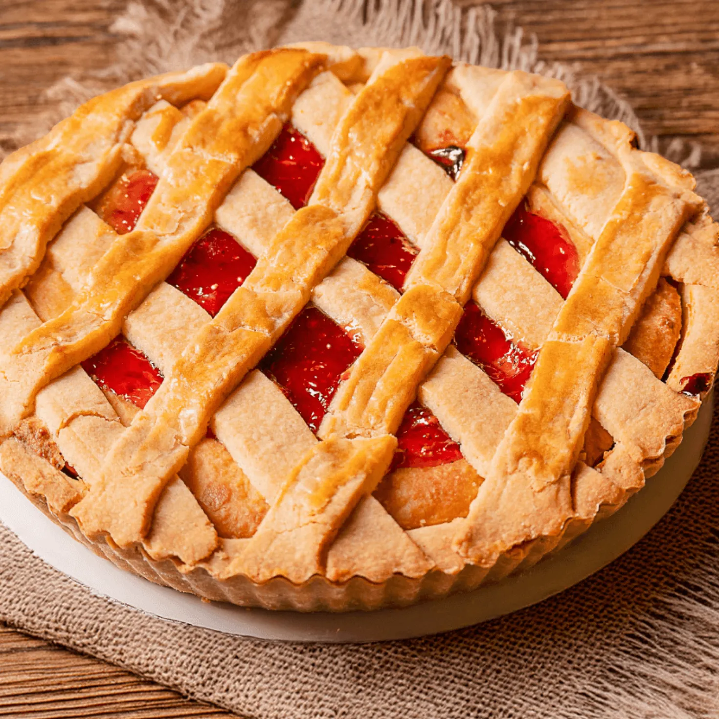 Moule à tarte avec fond fixe en métal anti-adhérent 24 cm -