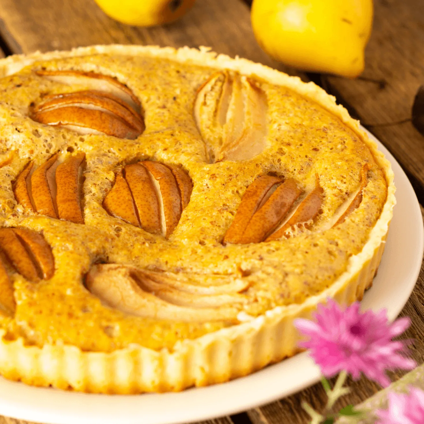 Moule à tarte avec fond mobile anti adhérent 30 cm - Alice