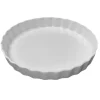 Moule à tarte tourtière en porcelaine blanc 27 x 3.5 cm - G