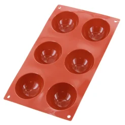 Moule en silicone 6 demi-sphères - Alice Délice