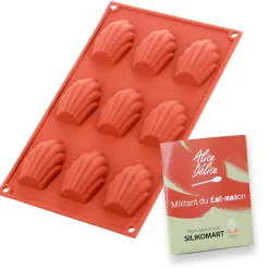 Moule en silicone 9 madeleines - Alice Délice