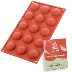 Moule en silicone 15 mini demi-sphères - Alice Délice
