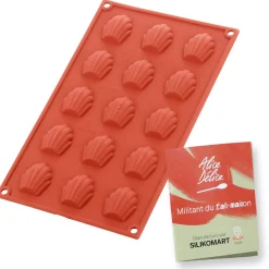 Moule en silicone 15 mini madeleines - Alice Délice