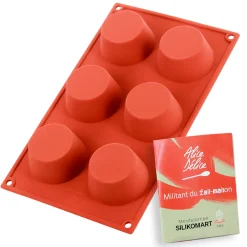 Moule en silicone 6 muffins - Alice Délice